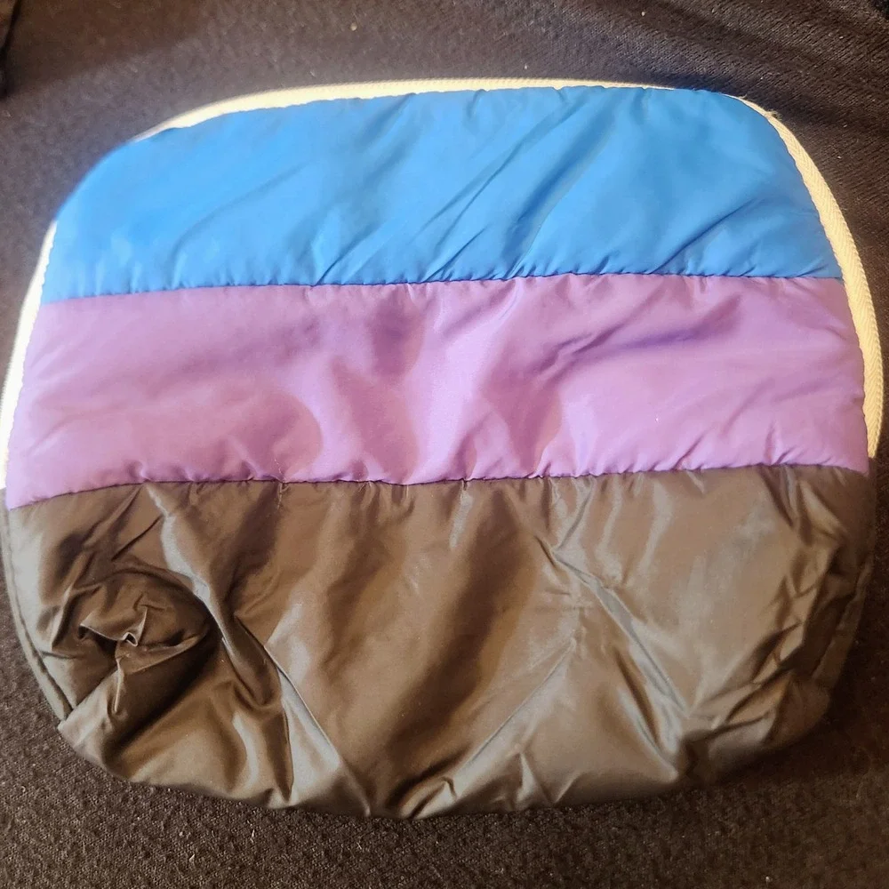 Lego Puffer Pouch Bag Unisex Small Multi Excellent Colorblock Retro Padded